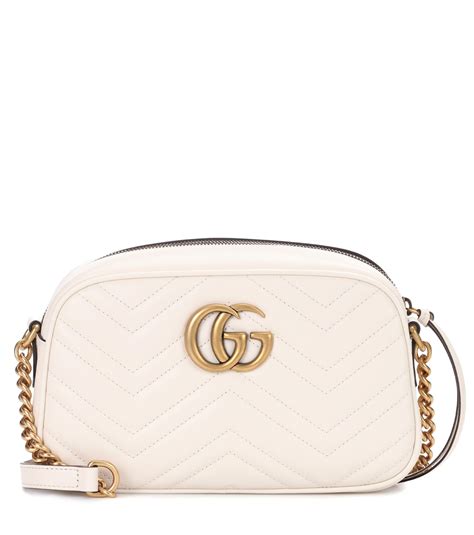 white gucci small bag|gucci white marmont bag.